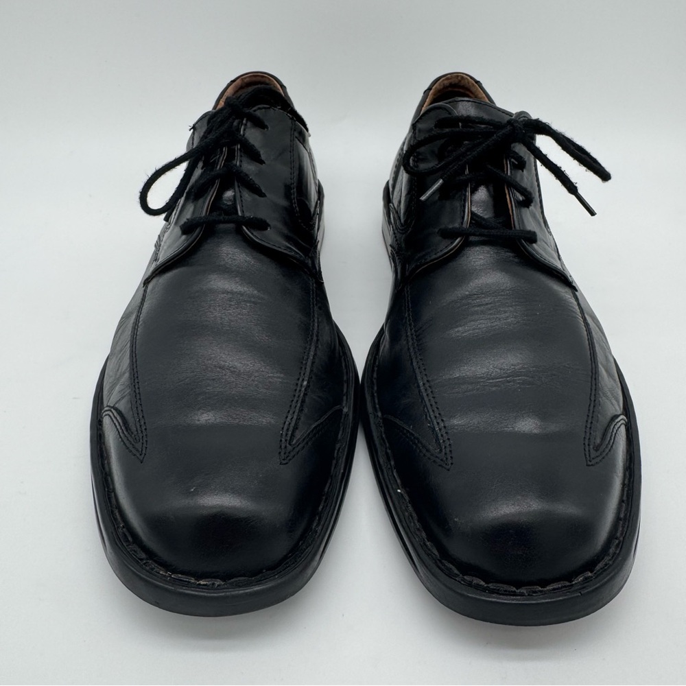 Josef Seibel Douglas Black Leather Oxford Size 45/11-11.5 - Picture 3 of 14
